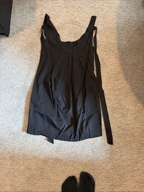 Pinkyotto Black Sleeveless Tie-Back Mini Dress